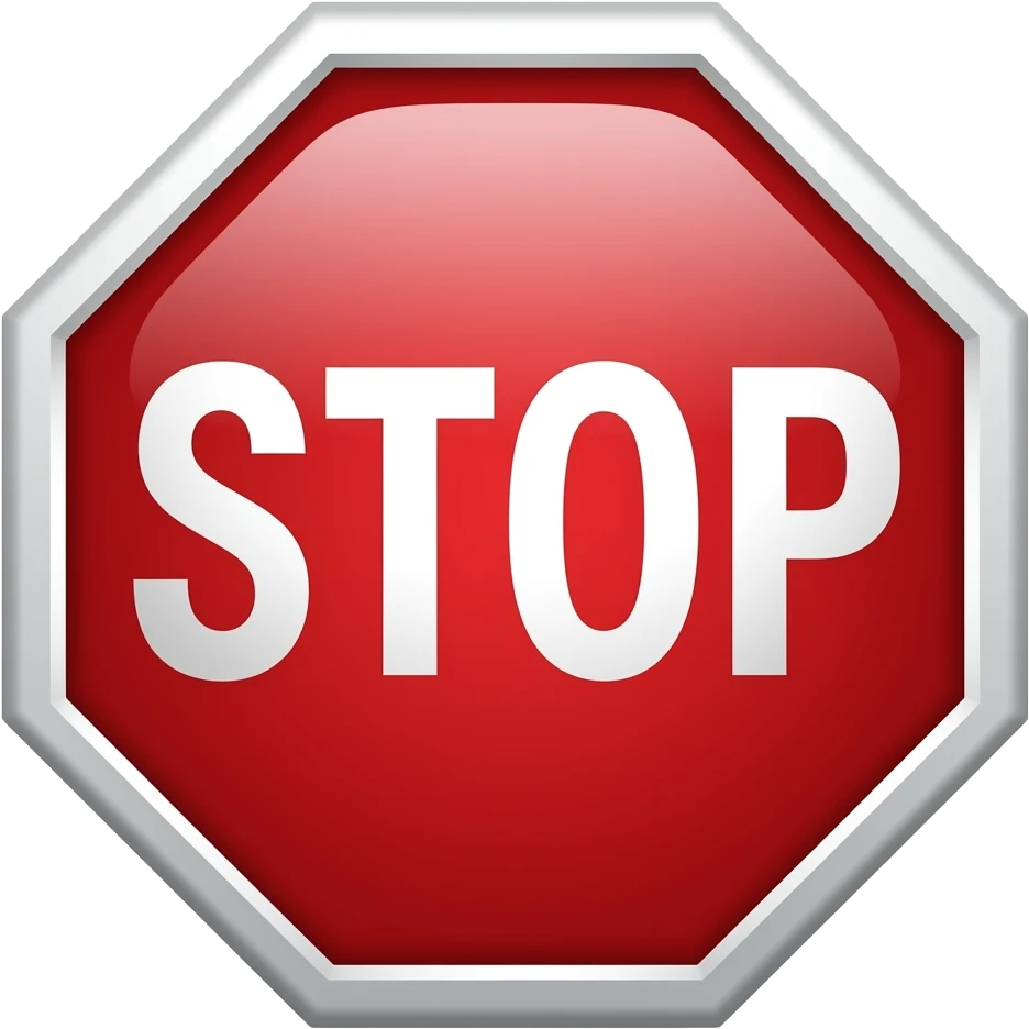 senyal de stop emoji