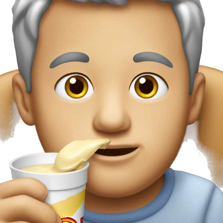 man eating cerelac baby food emoji