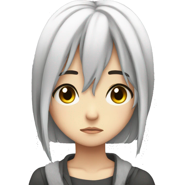 anime girl sad emoji