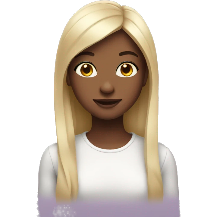 Girl with heart eyes emoji