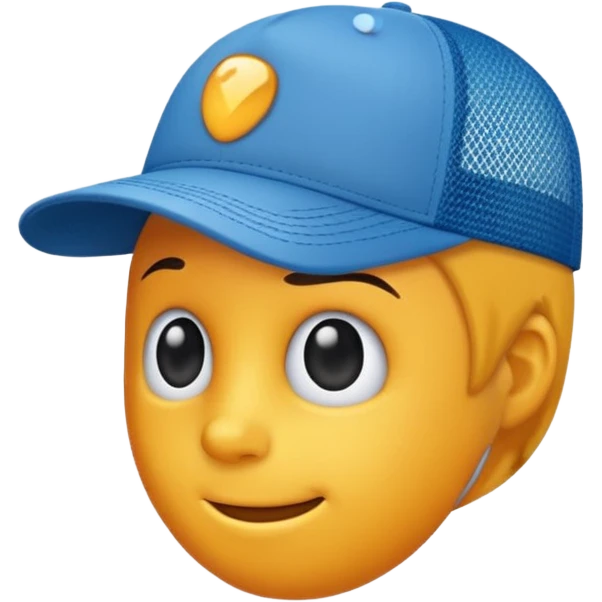 Trucker hat with the same angle as this 🧢 emoji