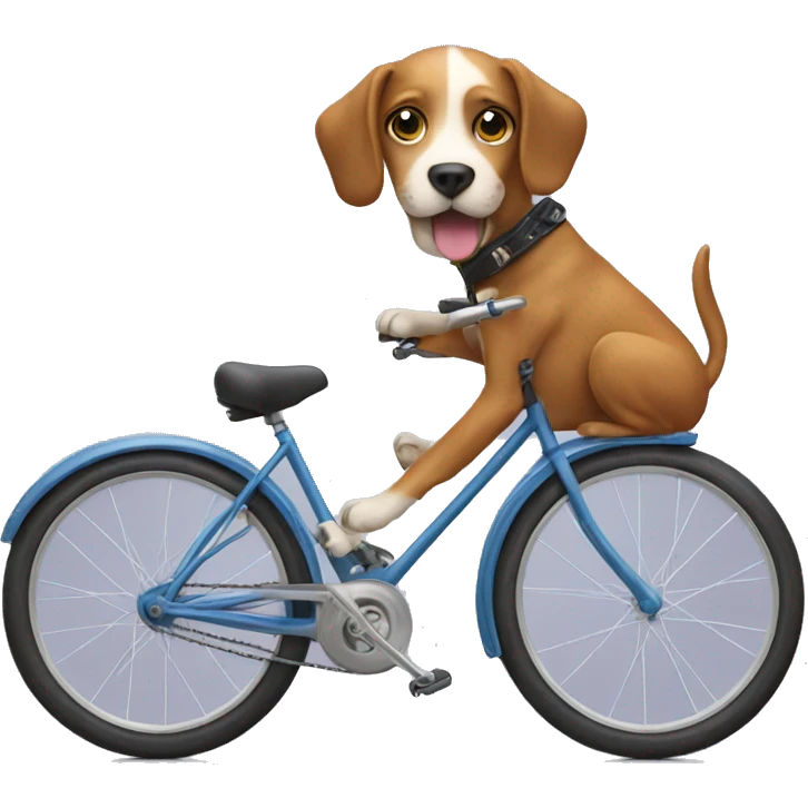 Dog on a bike  emoji