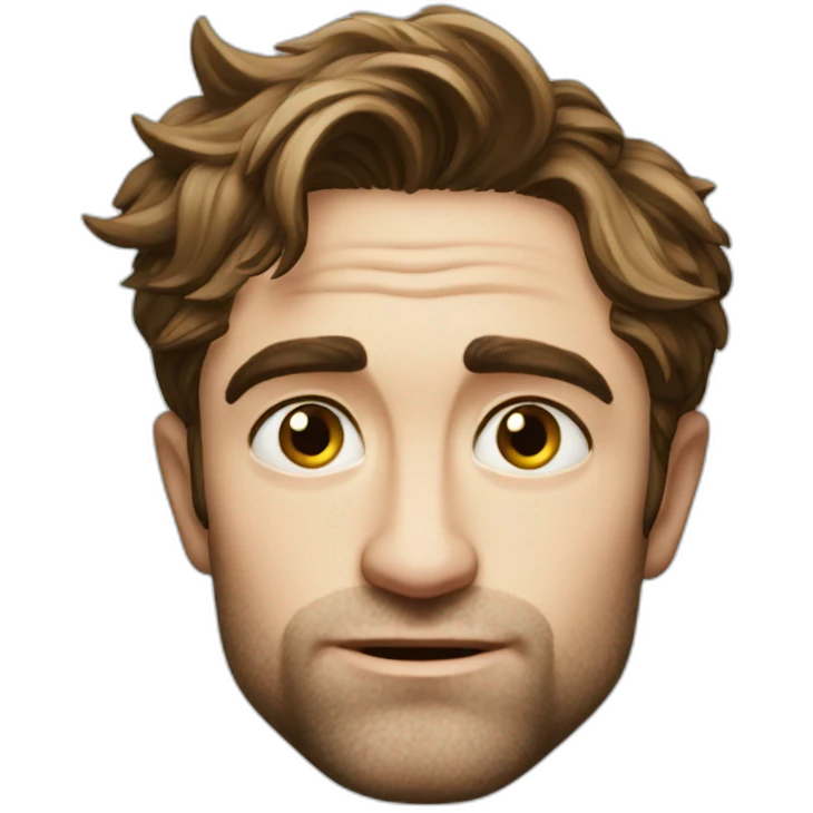 Robert Pattinson thinking emoji