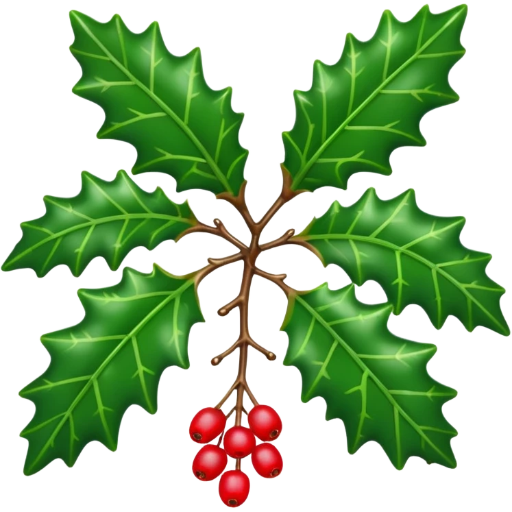 holly sprig emoji