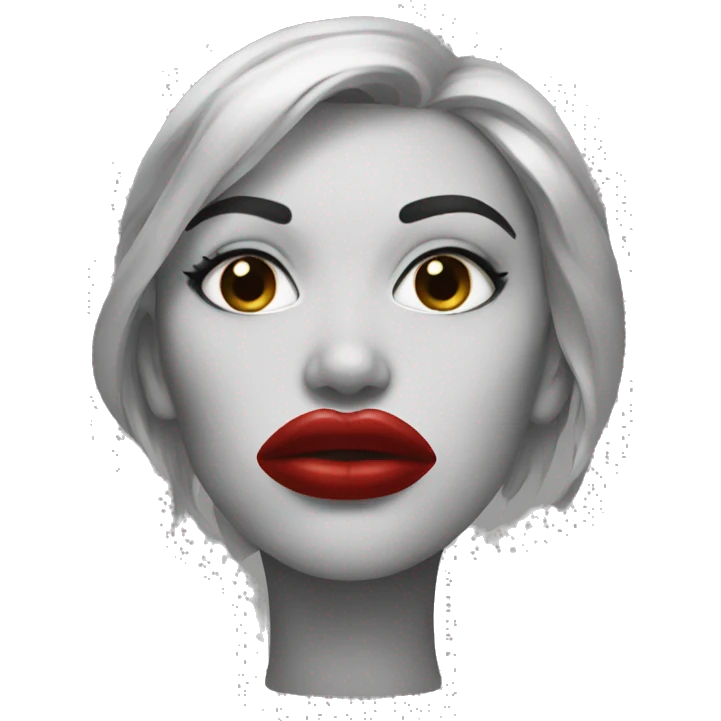 red lips  emoji