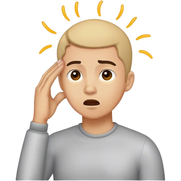 A scraching head emoji in confusion  emoji