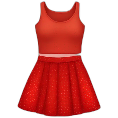 RED SKIRT WITH DOTS  emoji