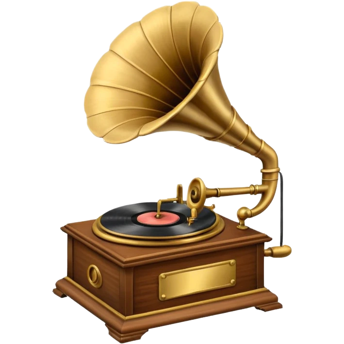 Gramophone Music Player emoji