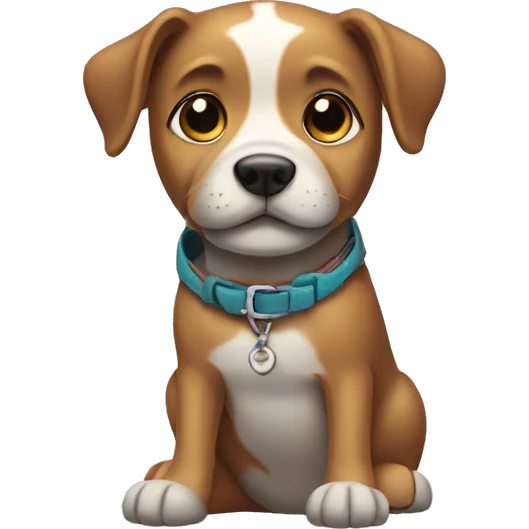 Dog with shoes emoji
