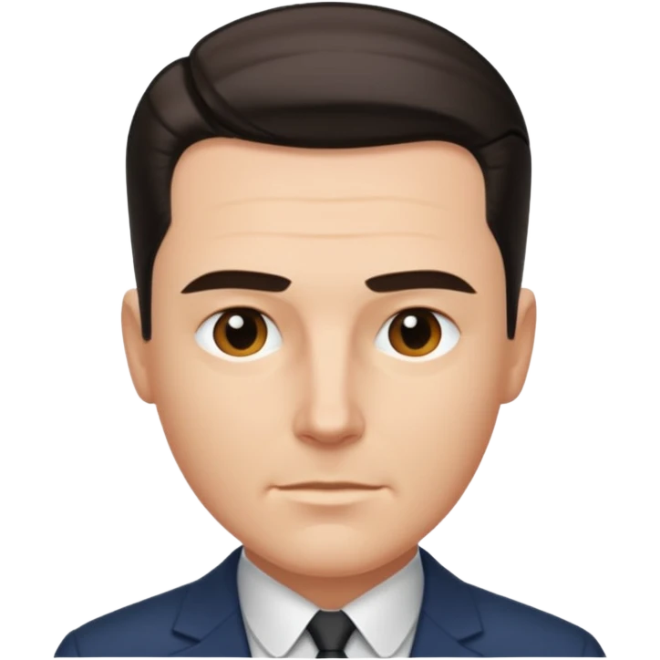 white dude with tight slick back hair going backwards emoji