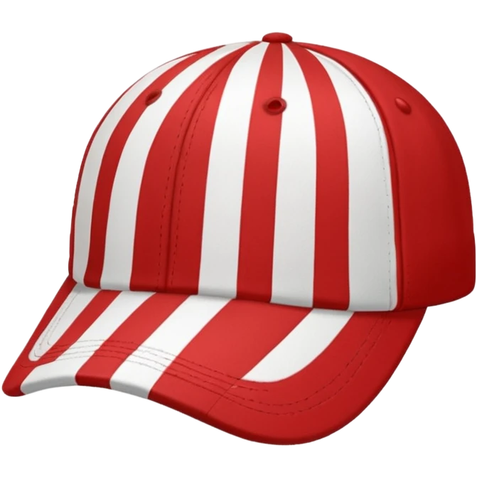 striped Baseball Cap emoji