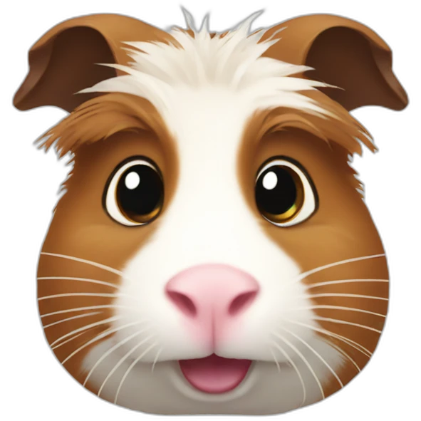 a crazy guinea pig emoji
