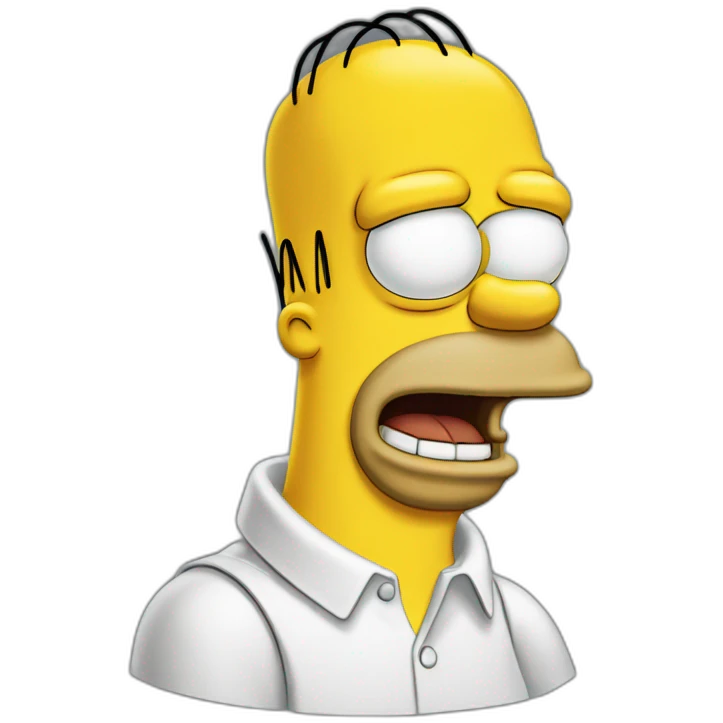 Homer simpson drooling emoji