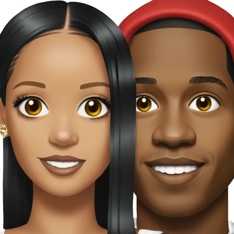 rihanna and asap rocky emoji