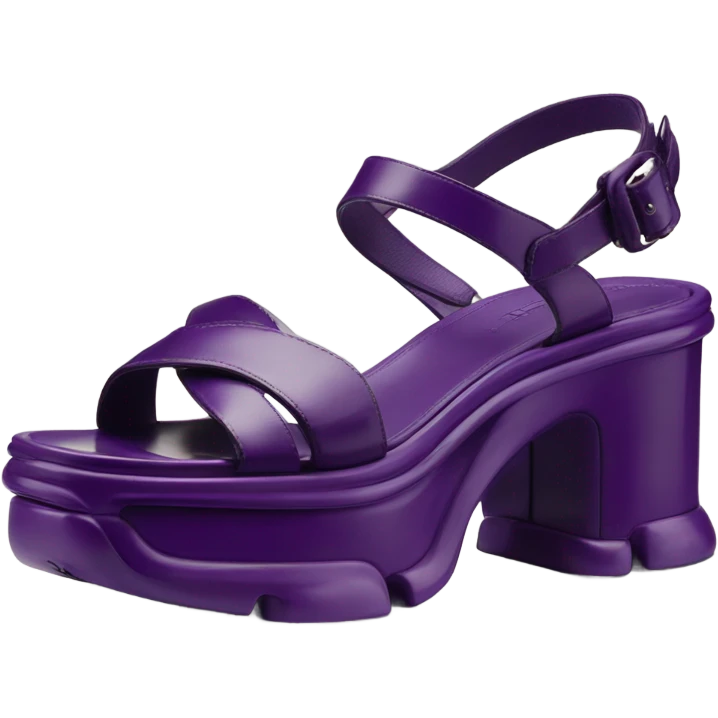 Platform Prada sandal purple emoji