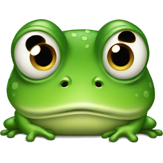 Disappointed frog  emoji