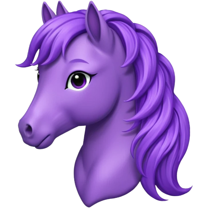 Purple pony head emoji