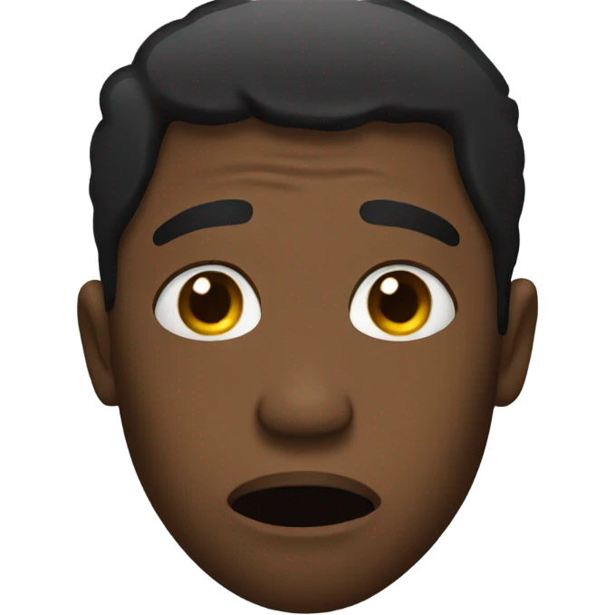 A black dude crying tears emoji