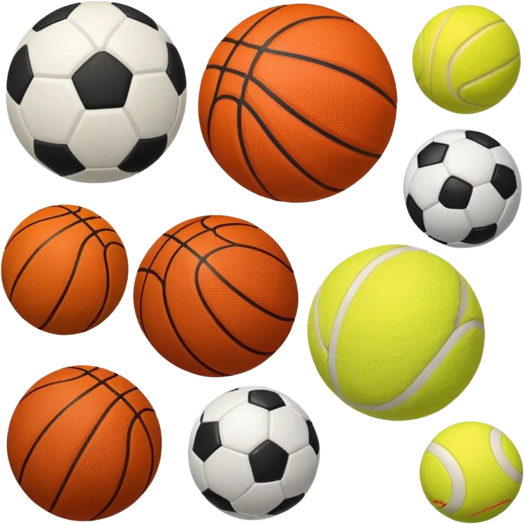 balls from different sports emoji