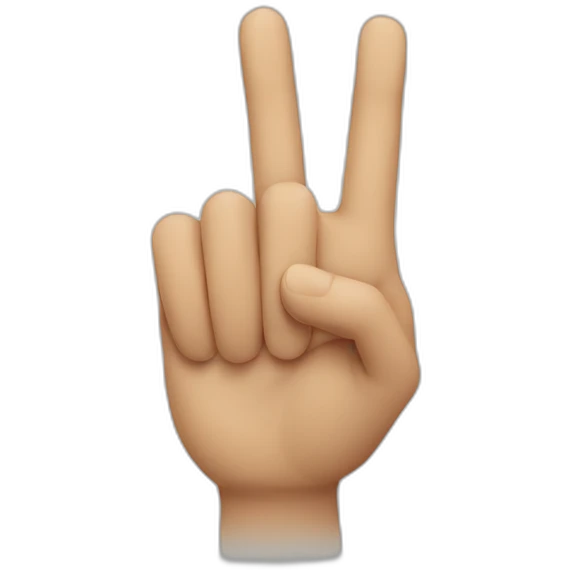 hand with one finger emoji