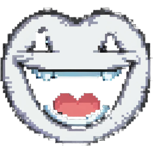 smiling face with big teeth and wide grin, happy expression emoji