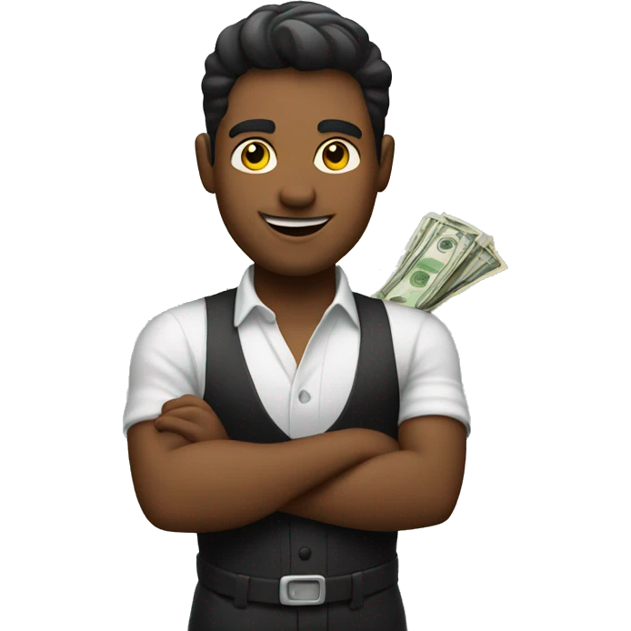 Bartender with money  emoji