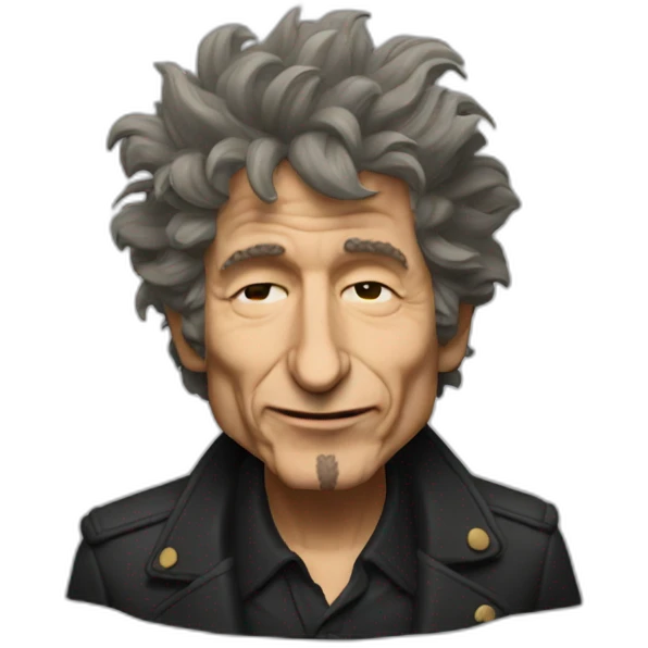 Bob Dylan winking emoji