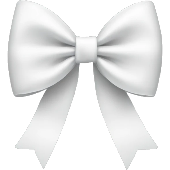 White bow emoji
