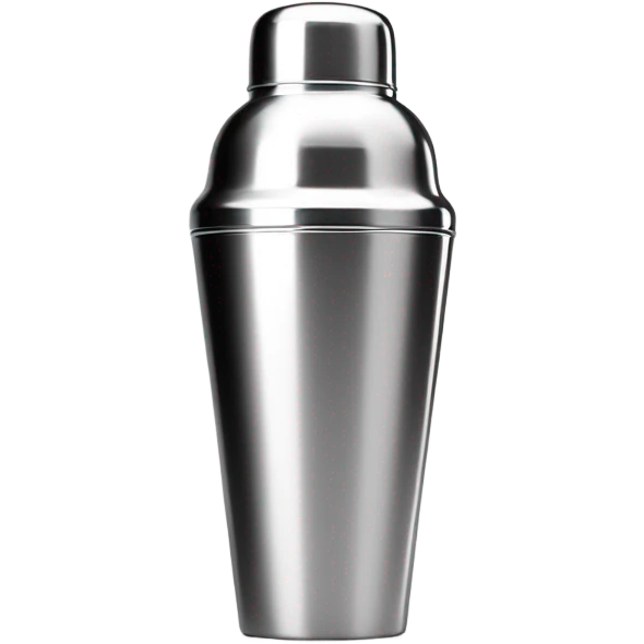 Metal cocktail shaker emoji