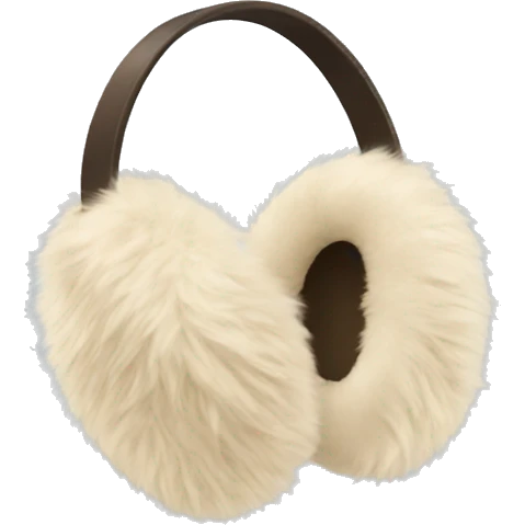 beige fur earmuffs emoji