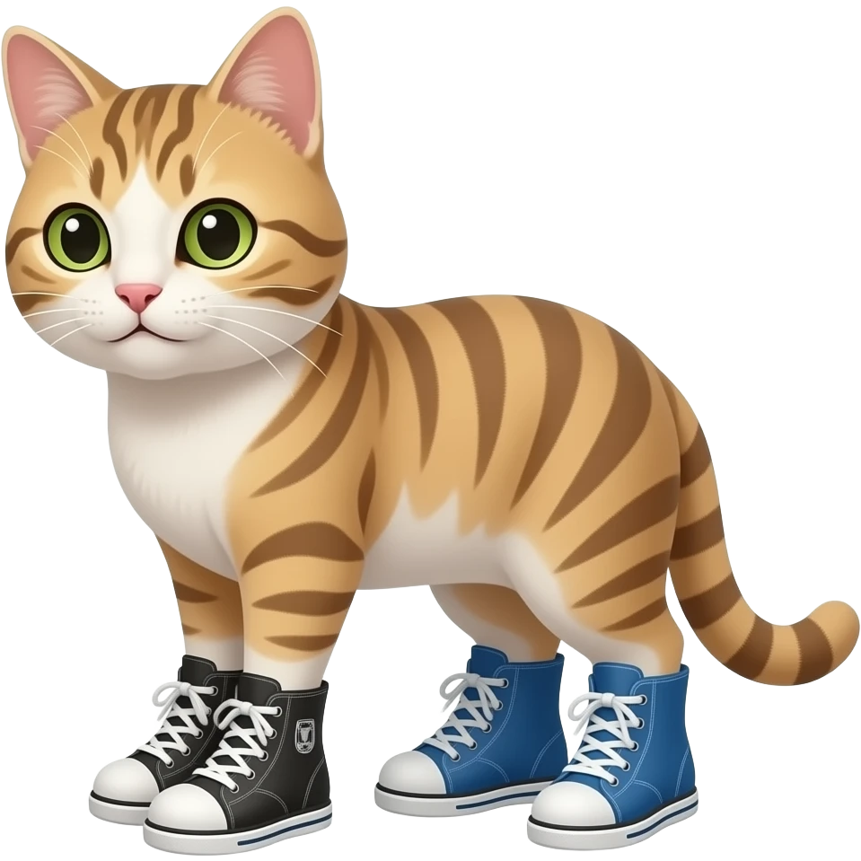 katze die schuhe trägt emoji