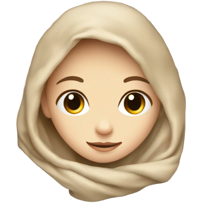 Beige clean girl folded plaid blanket  emoji