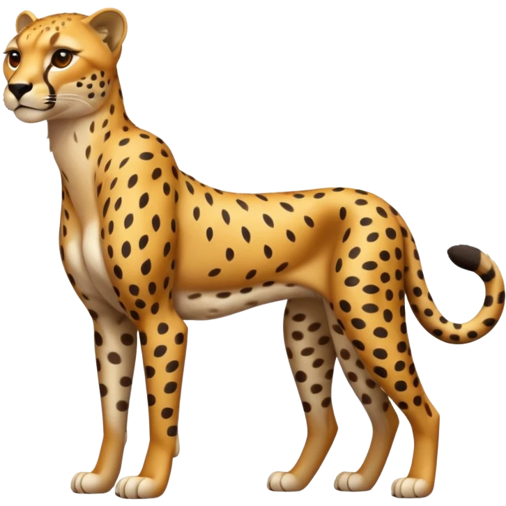 High resolution of a full body cheetah emoji