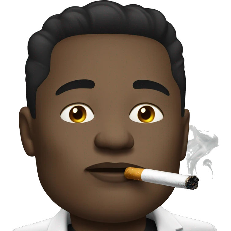 black elon musk smoking  emoji