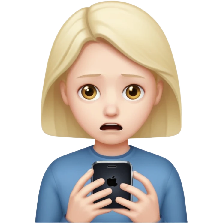 someone scared of their phone  emoji
