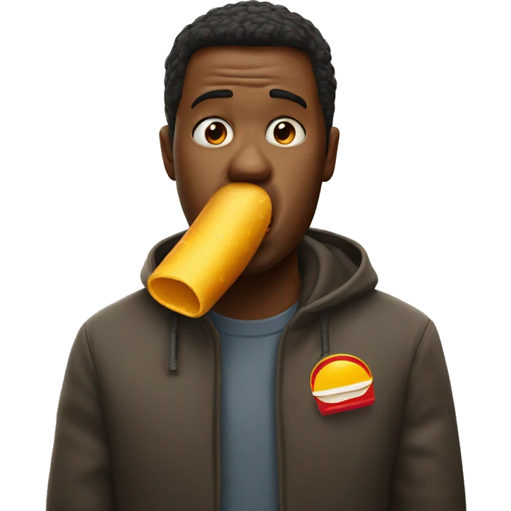 Hard Coughing in macdonalds emoji
