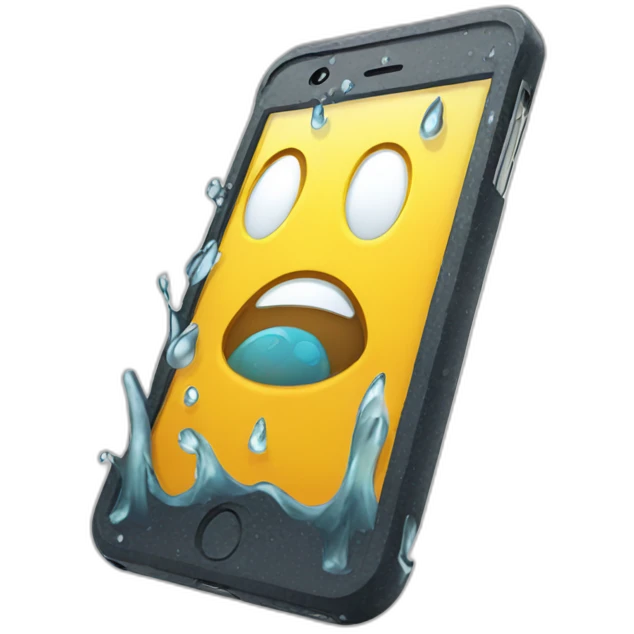 water damage iphone emoji