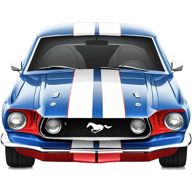 Mustang gt500 Shellbey blue emoji