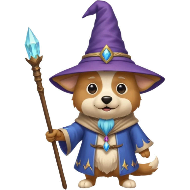 Dog wizard emoji