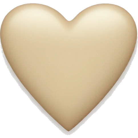 light beige heart emoji