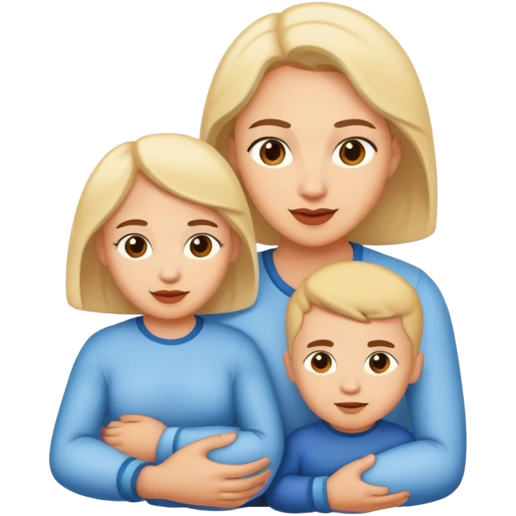 mom, dad and twin brothers emoji