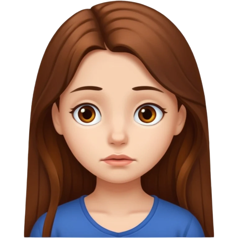 Boring girl  emoji