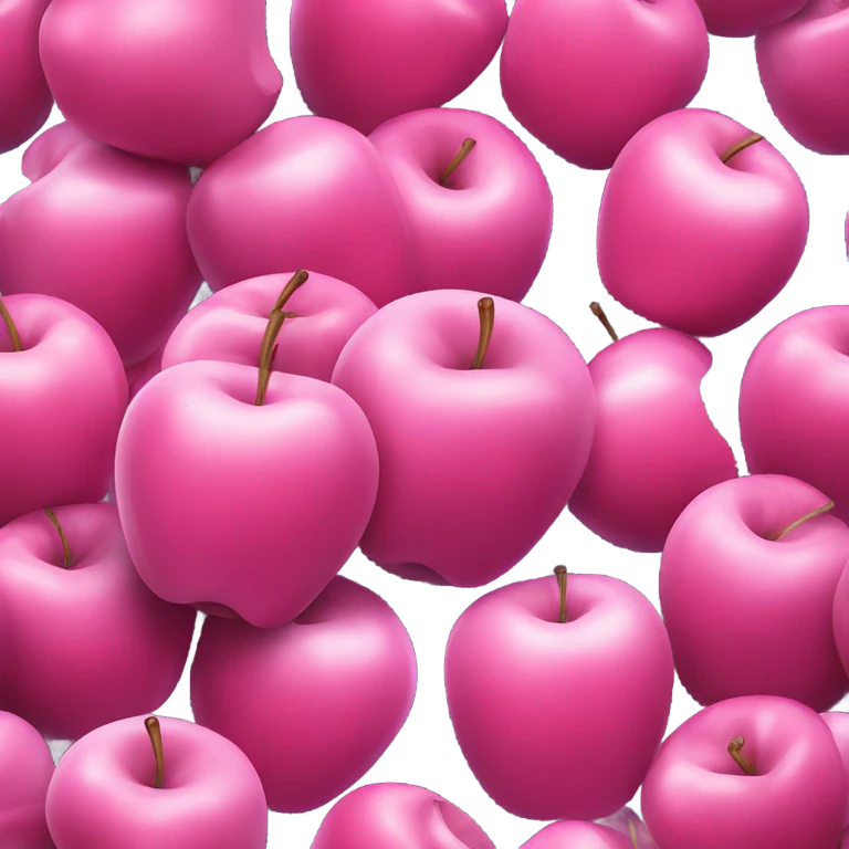 Pink shiny apple  emoji