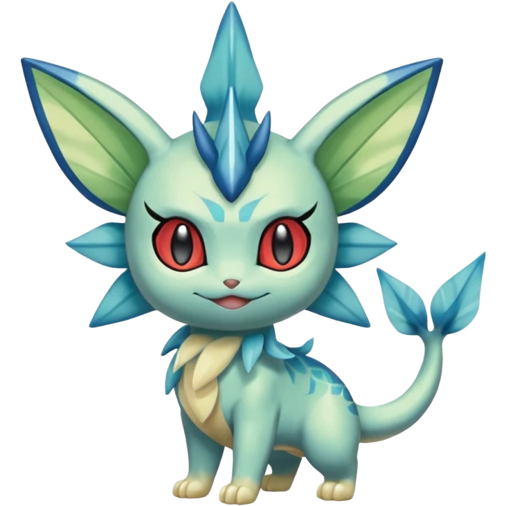 Meowscarada-Celebi-Vaporeon-Sprigatito-Litten-Pokémon (full body) emoji