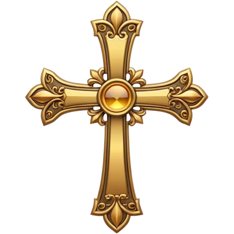 Golden cross emoji
