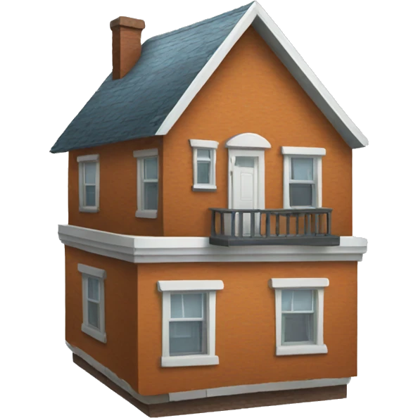 A house upside down  emoji