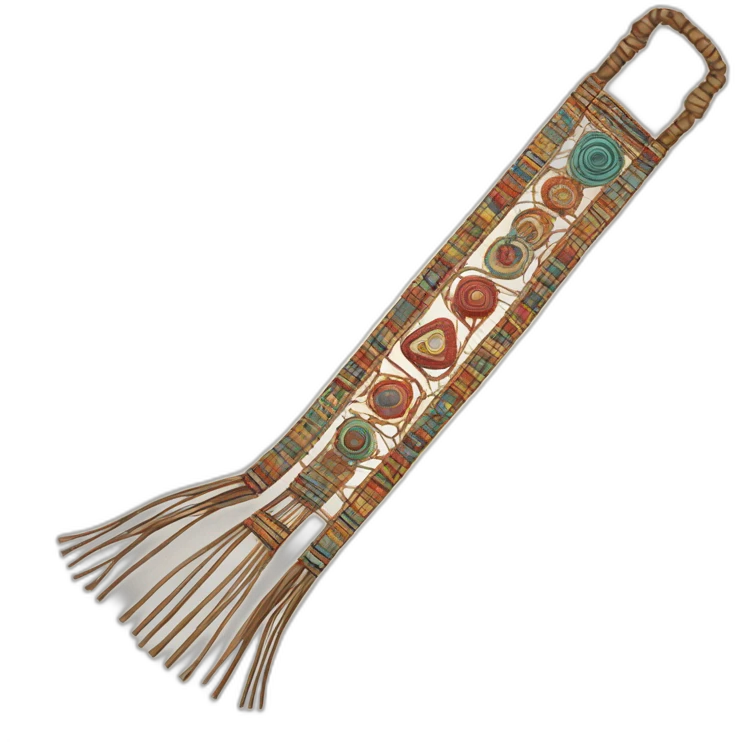Inca quipu with patterns and geometric shapes emoji