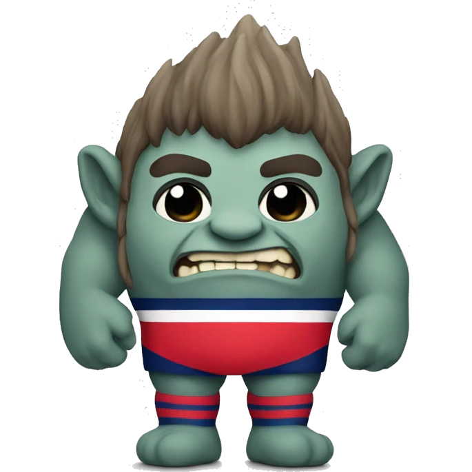 Mountain troll with Norway jersey emoji