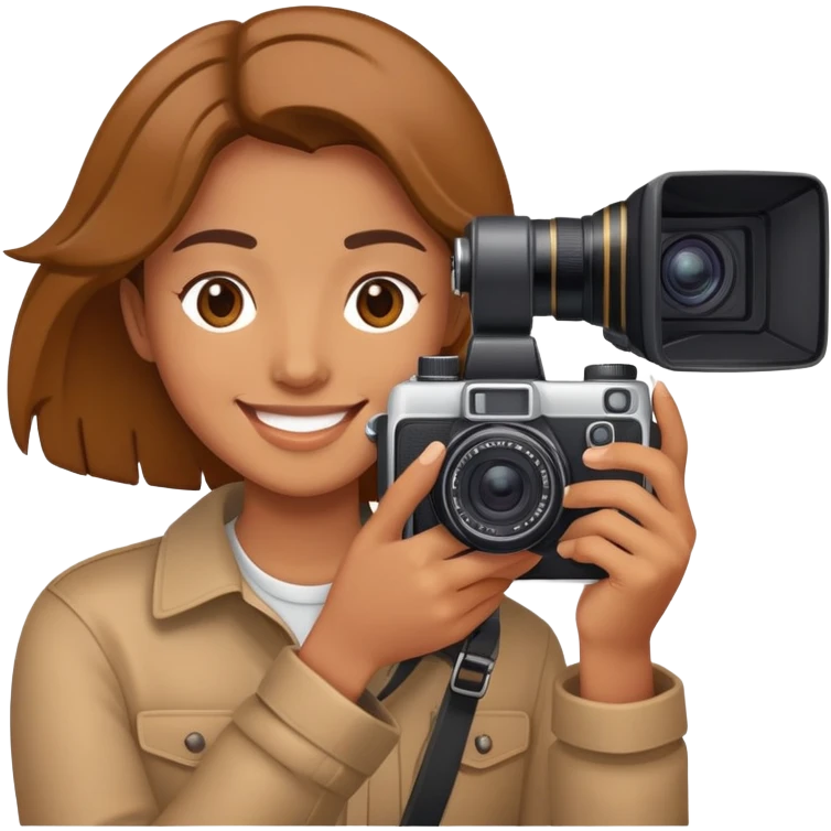 Make an emoji of a photographer capturing an image emoji