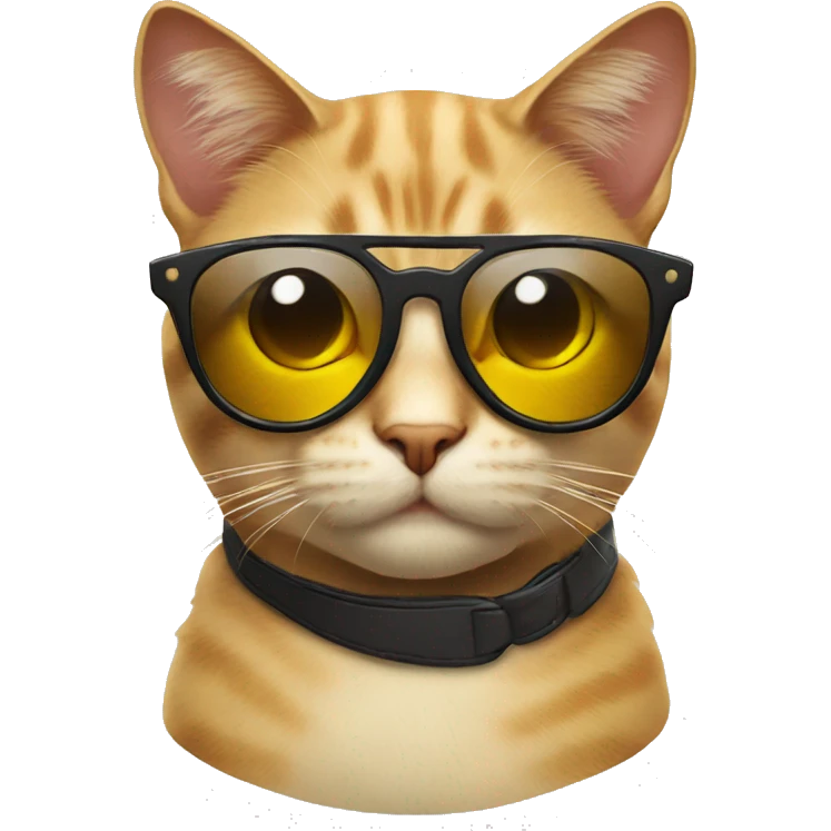 Cat with sun glasses  emoji